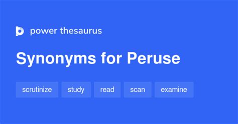 peruse synonym and antonym